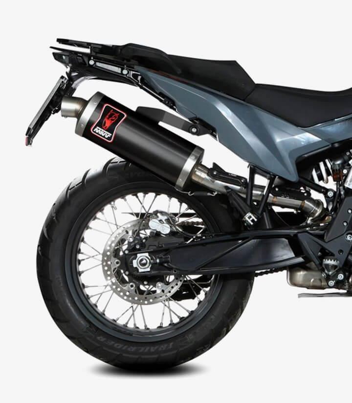 MIVV Dakar Exhaust Black for KTM 790 / 890 Adventure R / SMT (19–25) KT.021.LEKB
