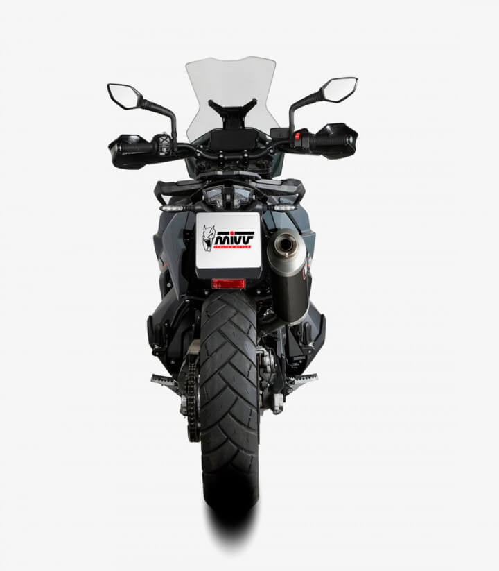 MIVV Dakar Auspuff Schwarz für KTM 790 Adventure (19-23)/R (19-26), 890 Adventure R (20-26), 890 SMT (23) KT.021.LEKB