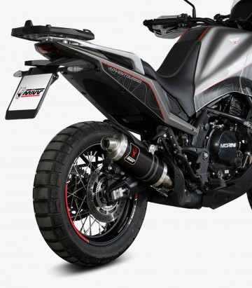 MIVV Dakar Auspuff Schwarz für Moto Morini X-Cape (21-24) MM.001.LDKB