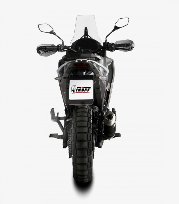 MIVV Dakar Auspuff Schwarz für Moto Morini X-Cape (21-24) MM.001.LDKB