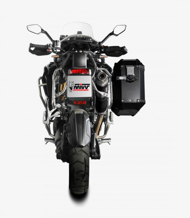 MIVV Dakar Exhaust Black for Triumph Tiger 1200 GT / Rally / XR / XC / Pro (21–25) T.023.LDKB