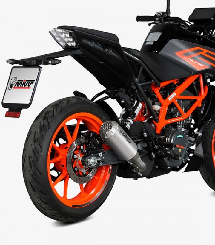 MIVV MK3 Auspuff Stahl für KTM 125 Duke (21-23), 390 Duke (21-25) KT.025.SM3X