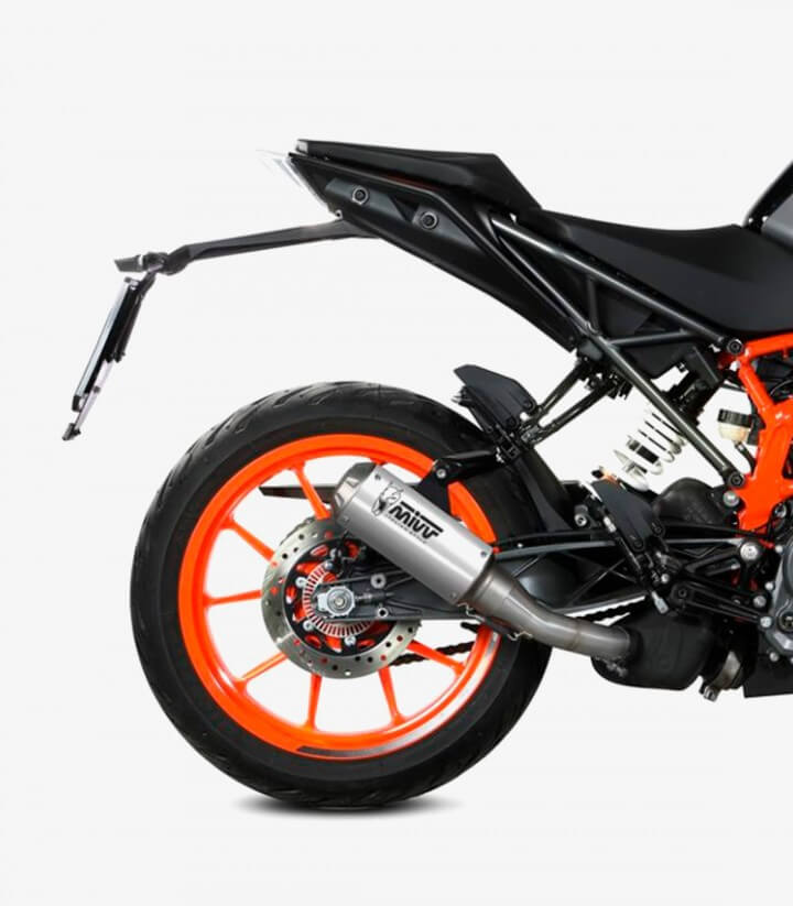 MIVV MK3 Auspuff Stahl für KTM 125 Duke (21-23), 390 Duke (21-25) KT.025.SM3X