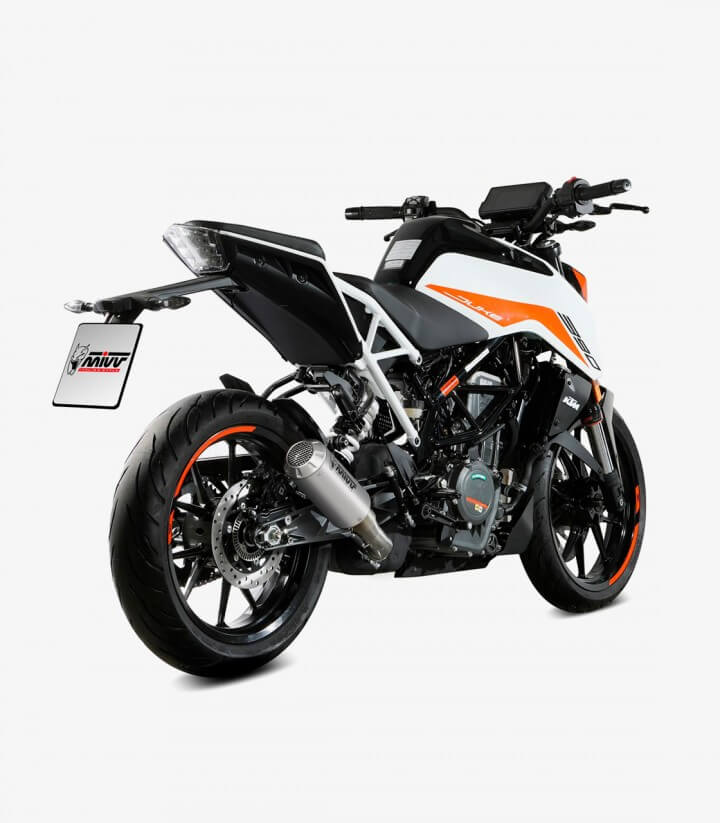 MIVV MK3 Exhaust Stainless Steel for KTM 125 / 390 Duke (21-25) KT.025.SM3X
