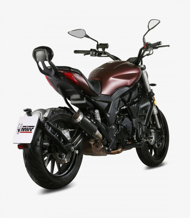 MIVV MK3 Auspuff Schwarz für Benelli 502 C (19-24) E.005.LM3B