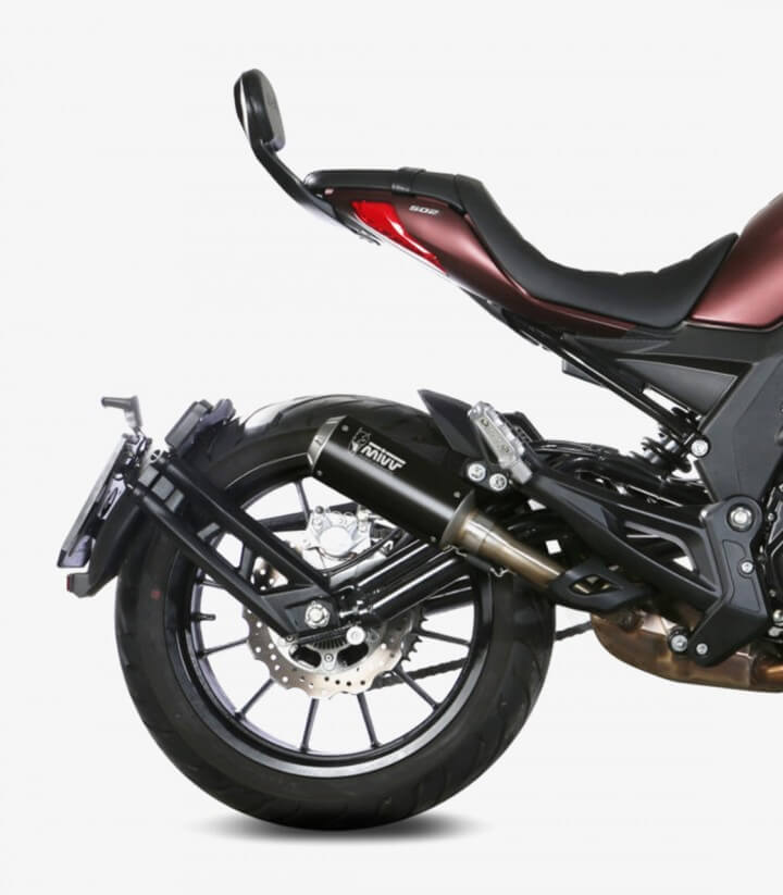 MIVV MK3 Auspuff Schwarz für Benelli 502 C (19-24) E.005.LM3B