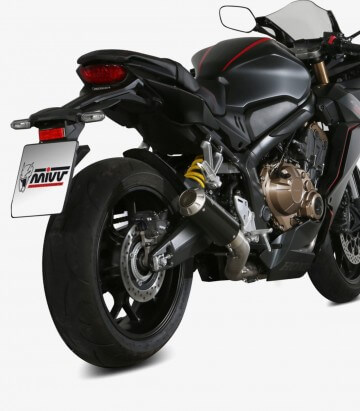 MIVV MK3 Auspuff Schwarz für Honda CB650R (19-23), CBR650R (19-23) H.072.SM3B