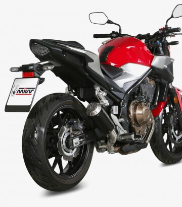 MIVV MK3 Auspuff Schwarz für Honda CB 500 F (19-24), CB 500 X (19-21) H.075.SM3B