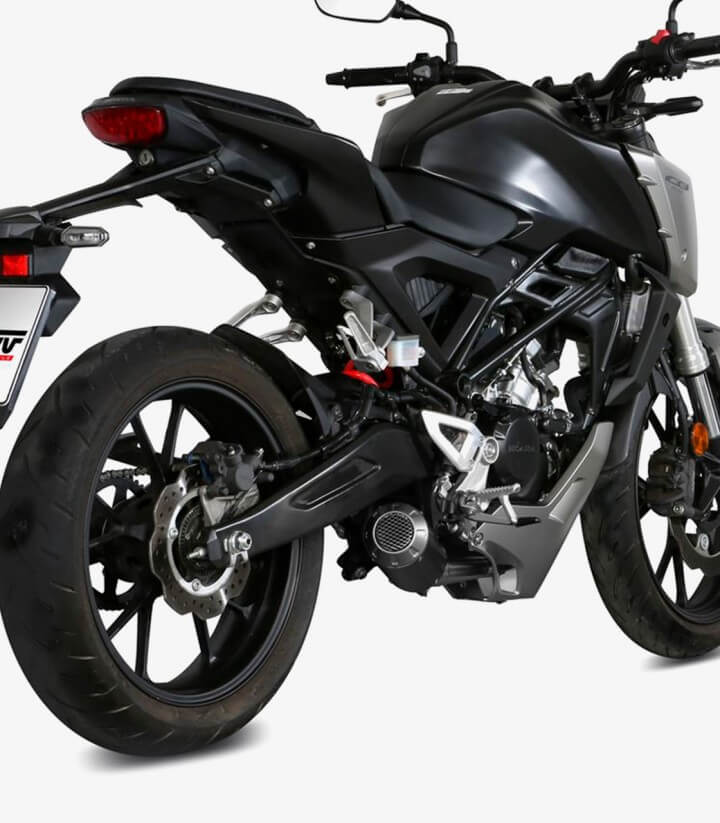 MIVV MK3 Auspuff Schwarz für Honda CB125R (18-20, 24) H.076.SM3B