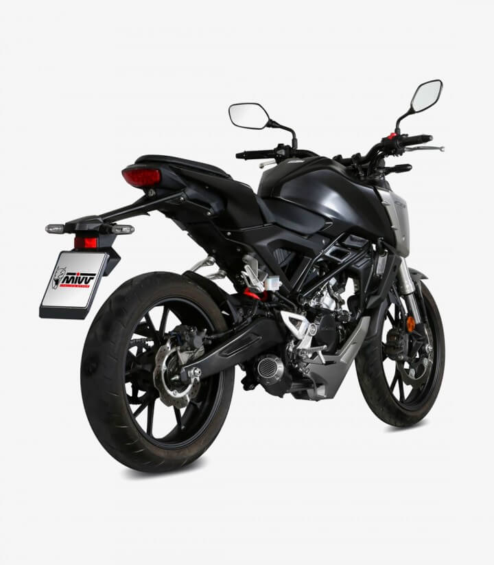 Escape MIVV MK3 Negro para Honda CB 125 R (18-25) H.076.SM3B