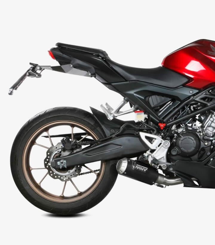 MIVV MK3 Auspuff Schwarz für Honda CB125R (21-24) H.078.SM3B