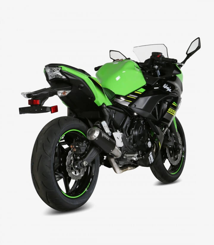 MIVV MK3 Auspuff Schwarz für Kawasaki Ninja 650, Vulcan S, Z 650 (17-23) K.044.SM3B