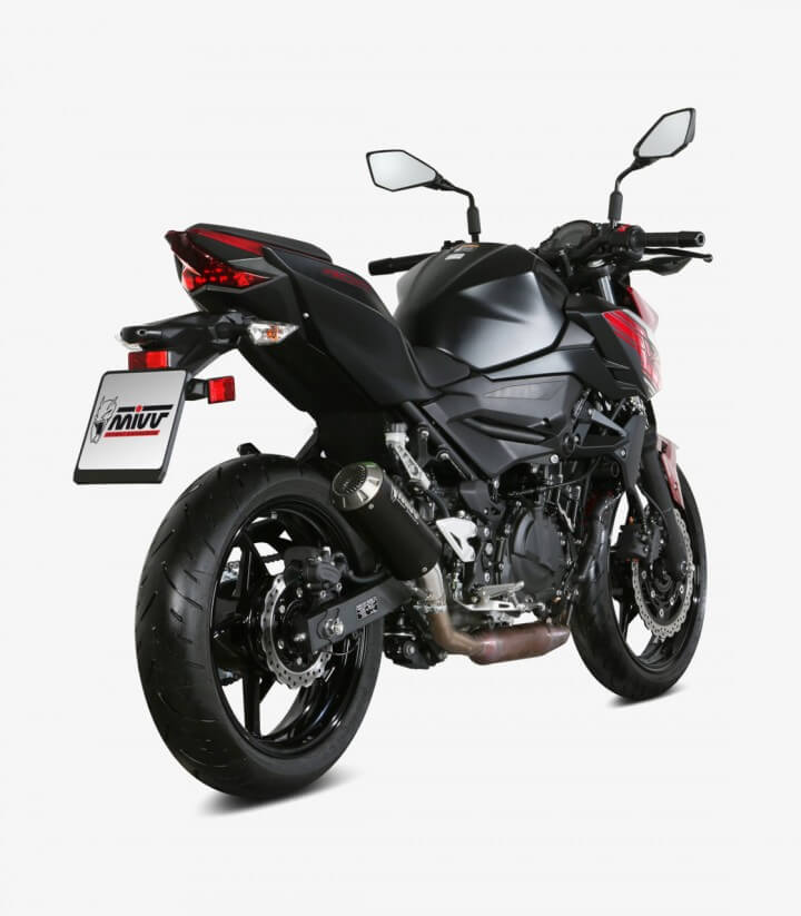MIVV MK3 Auspuff Schwarz für Kawasaki Ninja 400 (18-23), Z 400 (19-23) K.047.SM3B