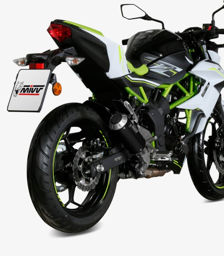 MIVV MK3 Auspuff Schwarz für Kawasaki Ninja 125 (19-24), Z125 (19-24) K.048.SM3B