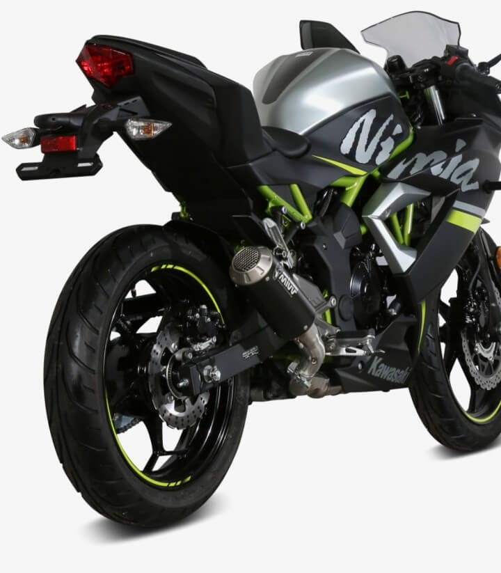 Escape MIVV MK3 Negro para Kawasaki Ninja Z125 / 125 (19-24) K.048.SM3B