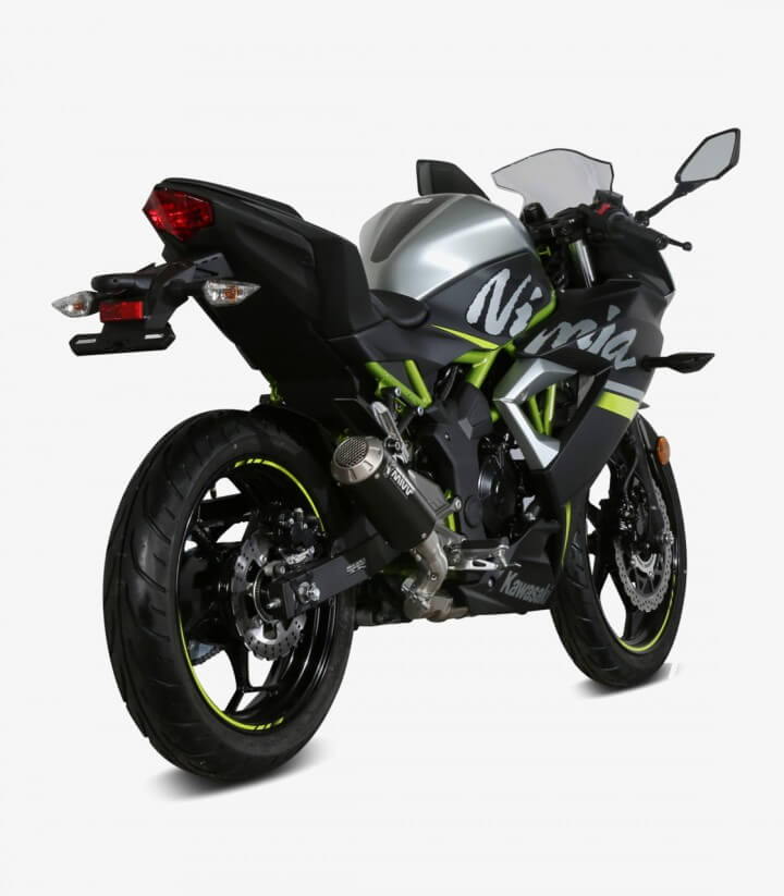 MIVV MK3 Auspuff Schwarz für Kawasaki Ninja 125 (19-24), Z125 (19-24) K.048.SM3B