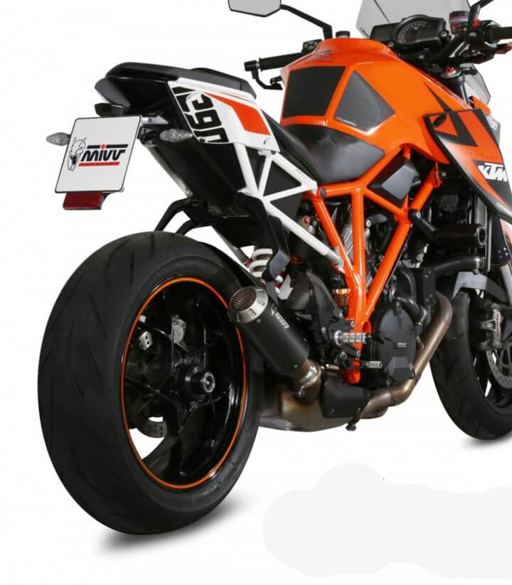 MIVV MK3 Auspuff Schwarz für KTM 1290 Super Duke GT/R (14-19) KT.014.LM3B
