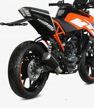 MIVV MK3 Auspuff Schwarz für KTM 125/390 Duke (17-20), RC 125/390 (17-21) KT.019.SM3B