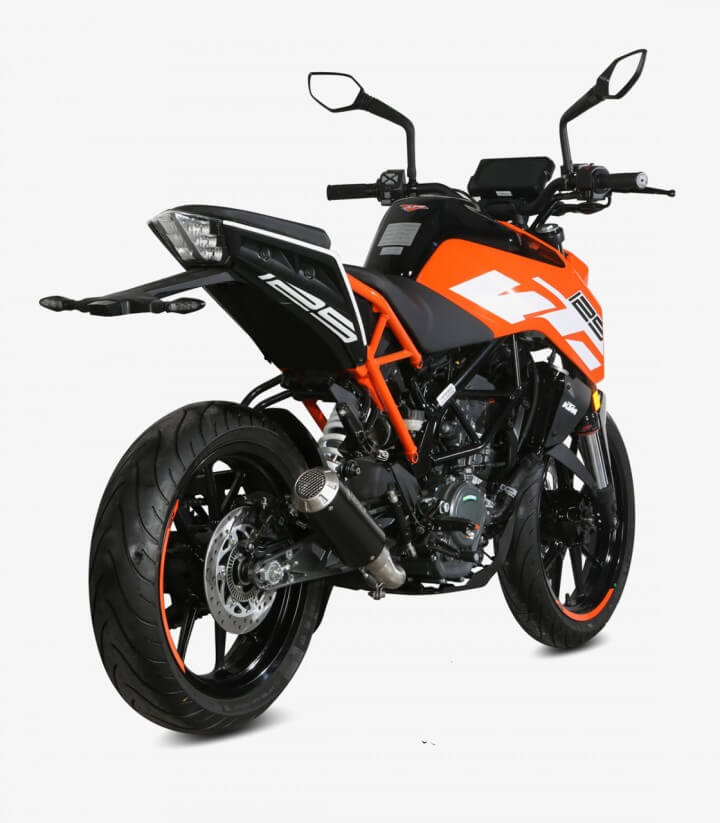 MIVV MK3 Auspuff Schwarz für KTM 125/390 Duke (17-20), RC 125/390 (17-21) KT.019.SM3B