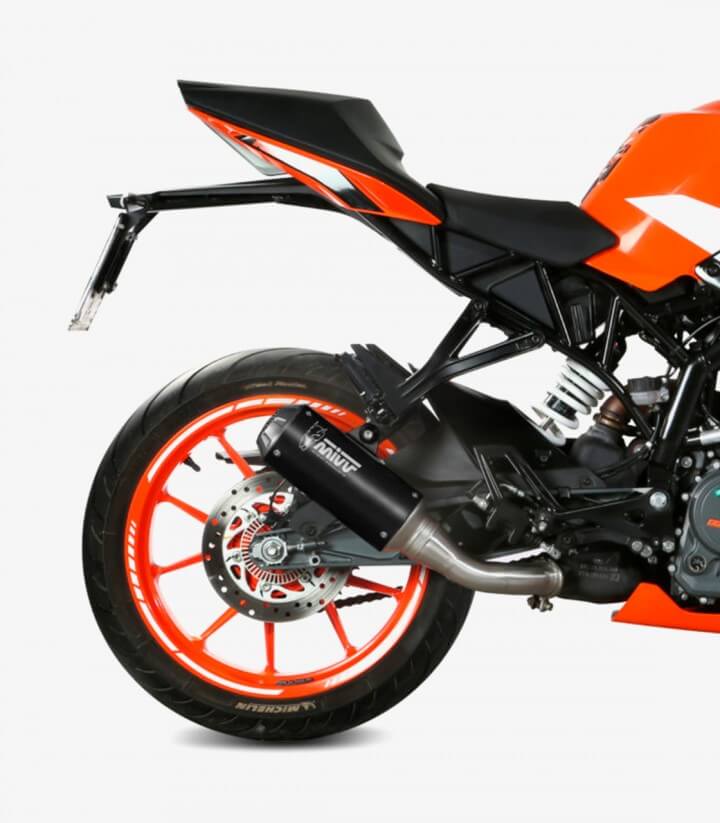 MIVV MK3 Auspuff Schwarz für KTM 125/390 Duke (17-20), RC 125/390 (17-21) KT.019.SM3B