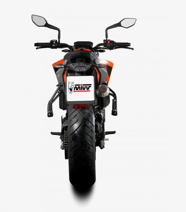 MIVV MK3 Auspuff Schwarz für KTM 790 Duke (18-26), 890 Duke (20-25) KT.020.SM3B