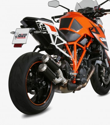 MIVV MK3 Auspuff Schwarz für KTM 1290 Super Duke GT/R (14-19) KT.022.LM3B