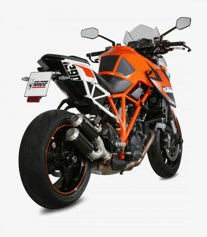 MIVV MK3 Auspuff Schwarz für KTM 1290 Super Duke GT/R (14-19) KT.022.LM3B