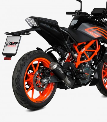 MIVV MK3 Auspuff Schwarz für KTM 125 Duke (21-23), 390 Duke (21-25) KT.025.SM3B