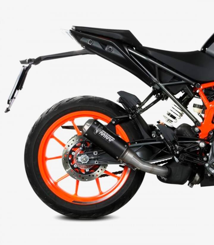 MIVV MK3 Auspuff Schwarz für KTM 125 Duke (21-23), 390 Duke (21-25) KT.025.SM3B