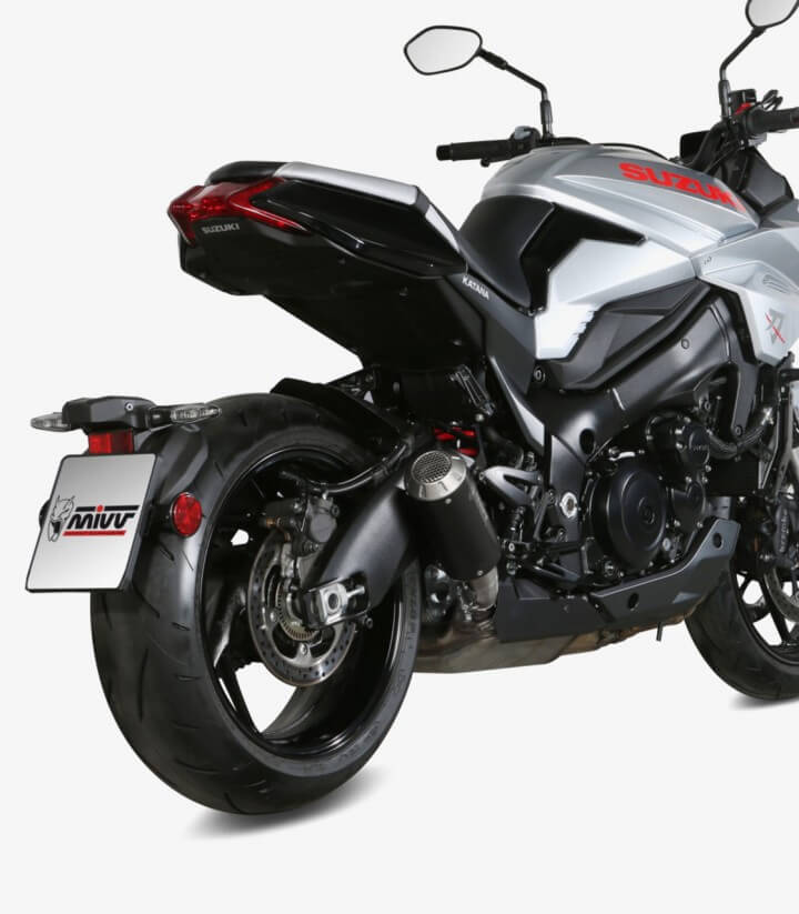MIVV MK3 Auspuff Schwarz für Suzuki GSX-S 1000 Katana (19-25) S.056.LM3B