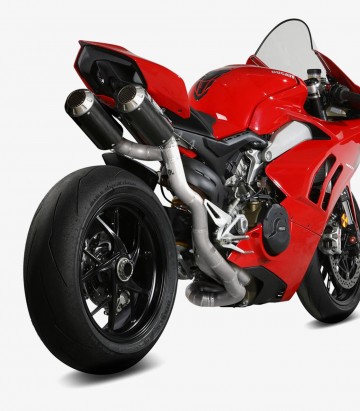 MIVV MK3 Exhaust Titanium and Carbon for Ducati Panigale V4 (18-22) R.DU.0005.SM3C