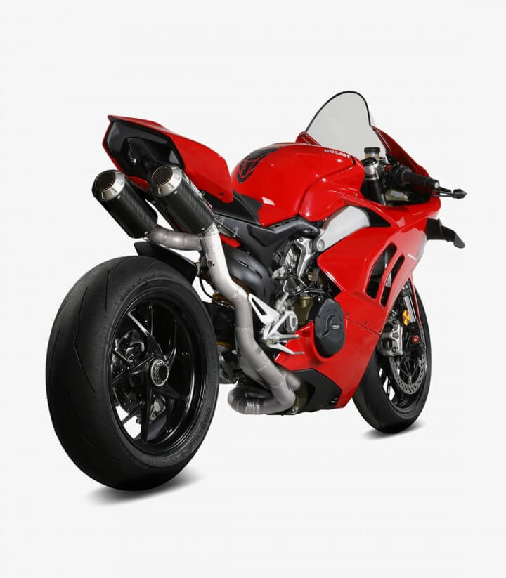 MIVV MK3 Auspuff Titan und Carbon für Ducati Panigale V4 (18-22) R.DU.0005.SM3C