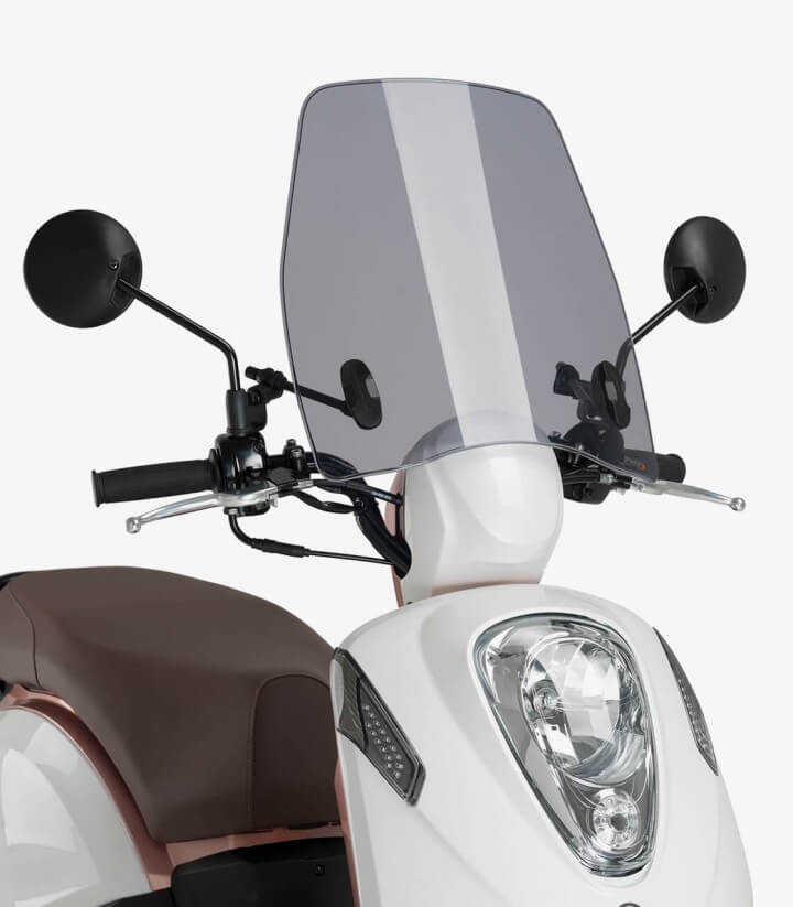 Parabrisas Puig modelo Trafic SYM Mio 115 color Ahumado 9775H