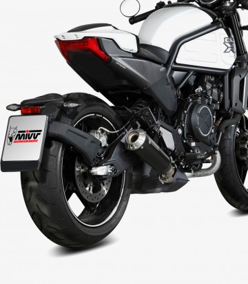 Auspuff MIVV X-M1 Schwarz für CFMOTO 700 CL-X Heritage (23-26) / Sport (23-25) CF.003.LC4B