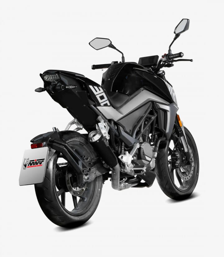 Auspuff MIVV X-M1 Schwarz für CFMOTO 300NK (21-24) CF.007.LC4B