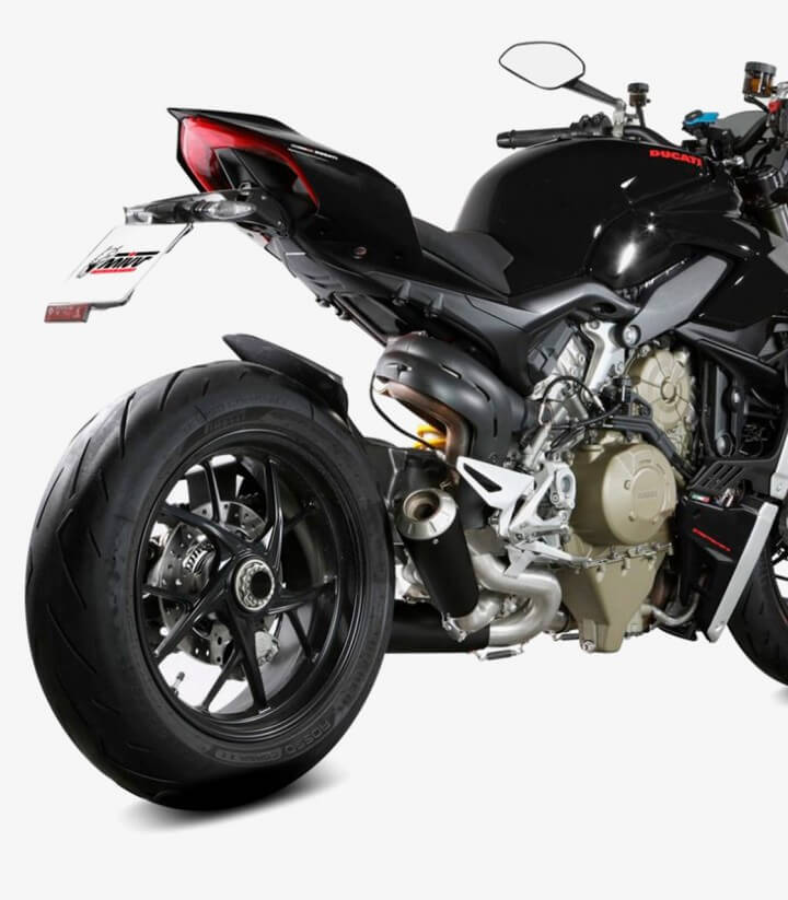 Auspuff MIVV X-M1 Schwarz für Ducati Streetfighter V4 (20-22) D.047.SC4B