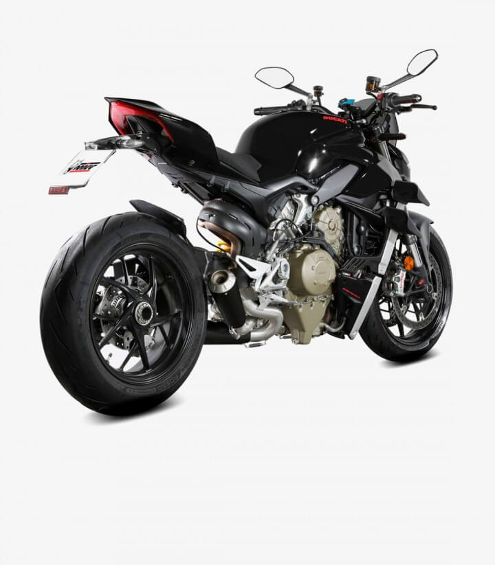 Auspuff MIVV X-M1 Schwarz für Ducati Streetfighter V4 (20-22) D.047.SC4B