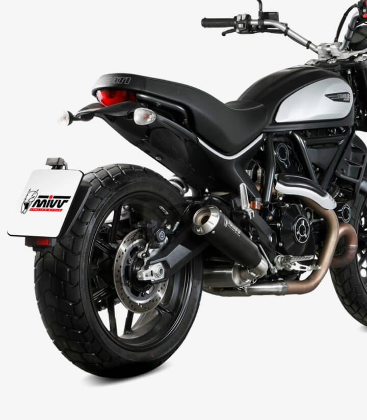 Auspuff MIVV X-M1 Schwarz für Ducati Scrambler (21-22), Scrambler Classic (24) D.050.LC4B