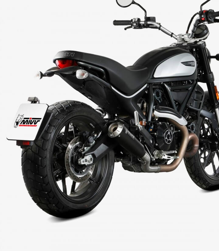 Auspuff MIVV X-M1 Schwarz für Ducati Scrambler (21-22), Scrambler Classic (24) D.051.SC4B