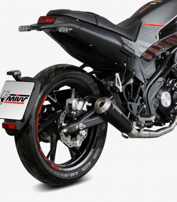 Auspuff MIVV X-M1 Schwarz für Benelli Leoncino 125 (22-24) E.007.LC4B