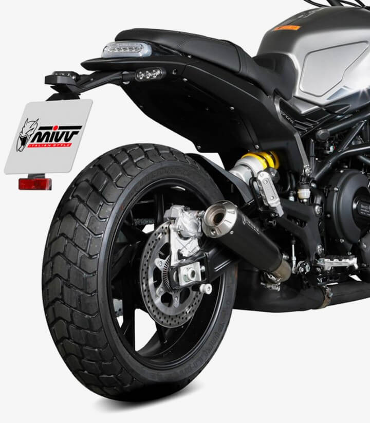Auspuff MIVV X-M1 Schwarz für Benelli Leoncino 800 (22-24) E.008.LC4B