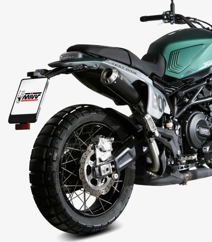 Auspuff MIVV X-M1 Schwarz für Benelli Leoncino 800 (22-24) E.011.LC4B