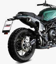 MIVV X-M1 Exhaust Black for Benelli Leoncino 800 Trail (22-24) E.011.LC4B