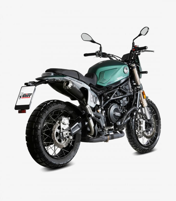 Auspuff MIVV X-M1 Schwarz für Benelli Leoncino 800 (22-24) E.011.LC4B
