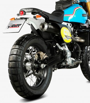 Auspuff MIVV X-M1 Schwarz für Fantic Caballero 500 Rally / Scrambler 500 (21-24) FM.001.SC4B