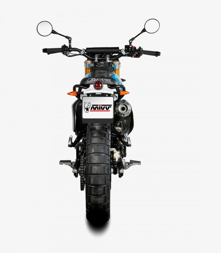 Auspuff MIVV X-M1 Schwarz für Fantic Caballero 500 Rally / Scrambler 500 (21-24) FM.001.SC4B