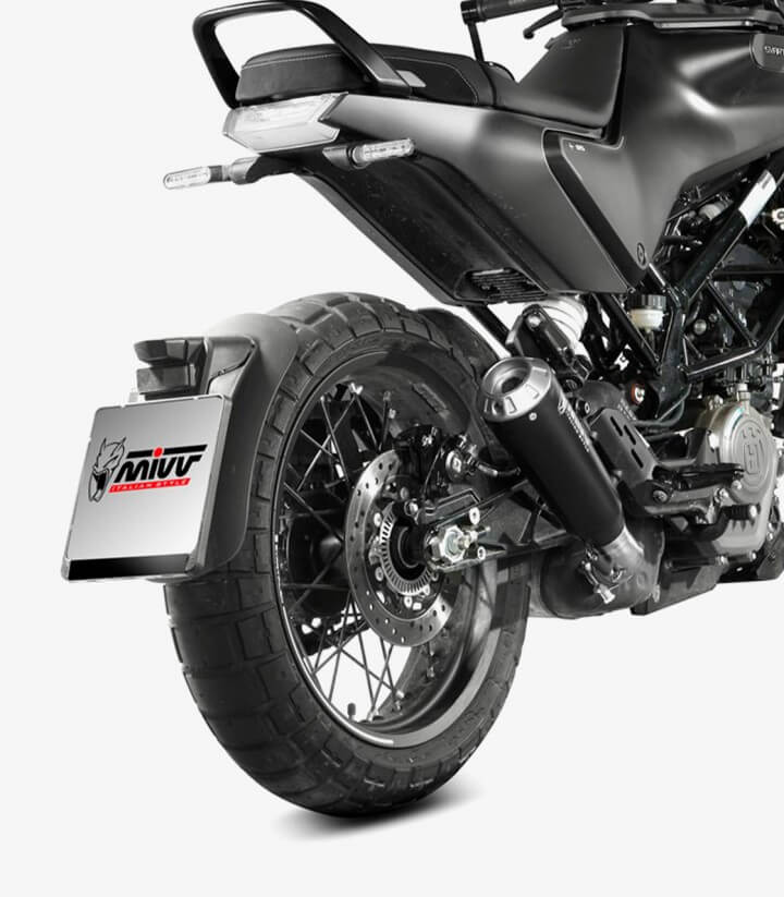 Auspuff MIVV X-M1 Schwarz für Husqvarna Svartpilen 125 (21-24), 401 (21-23) HU.005.LC4B