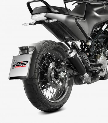 Auspuff MIVV X-M1 Schwarz für Husqvarna Svartpilen 125 (21-24), 401 (21-23) HU.005.LC4B