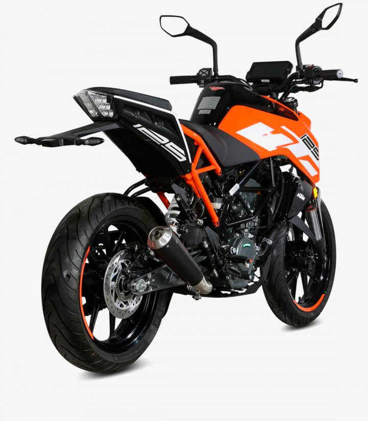 Auspuff MIVV X-M1 Schwarz für KTM 125/390 Duke (17-20), RC 125/390 (17-21) KT.019.LC4B