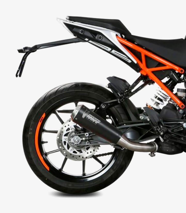 Auspuff MIVV X-M1 Schwarz für KTM 125/390 Duke (17-20), RC 125/390 (17-21) KT.019.LC4B